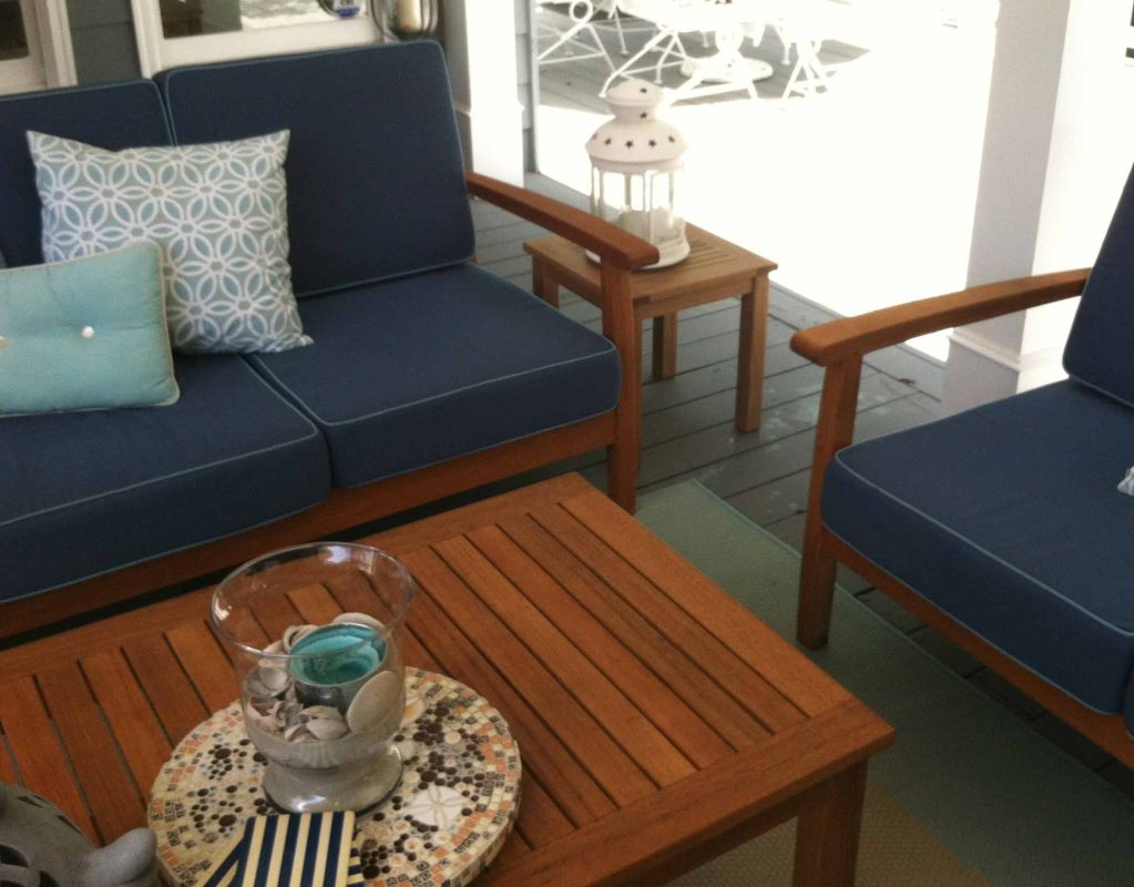 oiled teak furniture