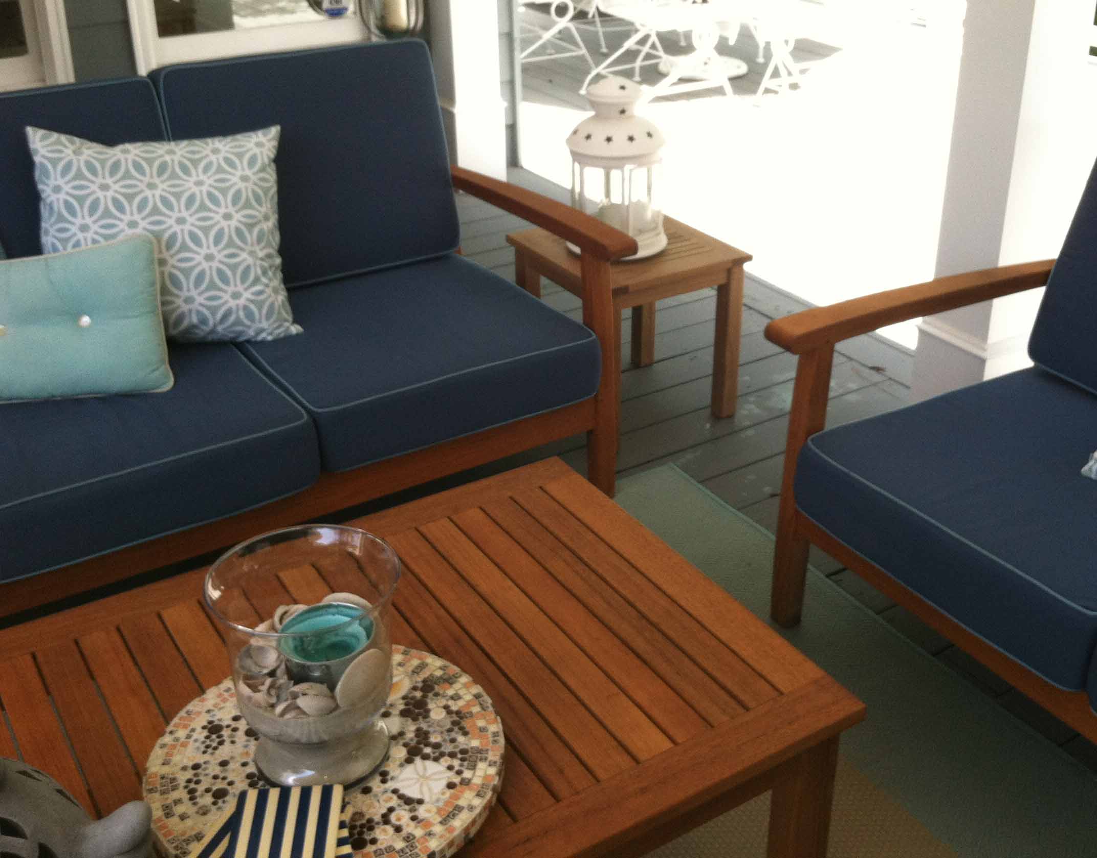 oiled teak furniture