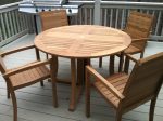 Teak table and chairs